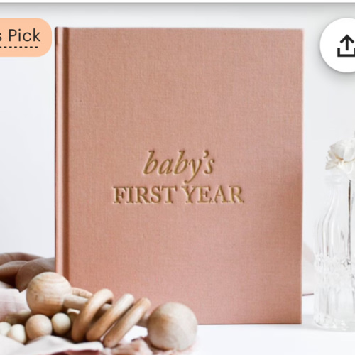 Baby's First Year Memory Book: Birth to 12 month Milestone Journal & Photo Album