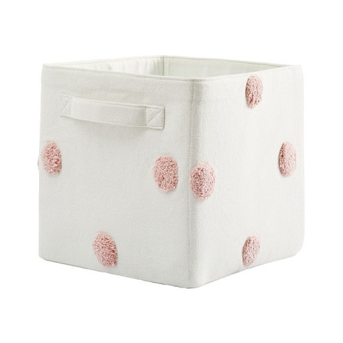 Embroidered Dot Storage Bin