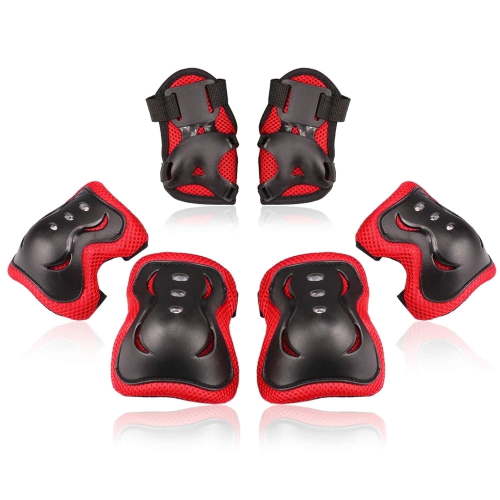Bosoner Kids/Youth Protective Gear Set Knee Elbow Wrist Guards for Roller Skates Cycling BMX