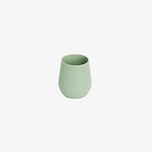 ezpz Tiny Cup (Sage) - 100% Silicone Training Cup for Infants - 4 months + - Designed by a Pediatric Feeding Specialist - Baby-led Weaning Essentials & Baby Gifts