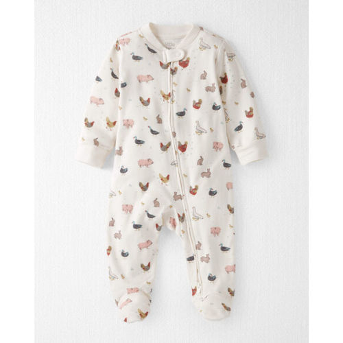 Sleep & Play Pajamas in Farm Friends Print - 9M