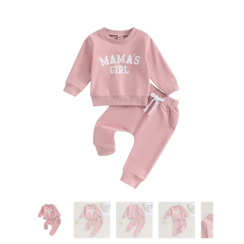 MAMA'S GIRL Joggers Outfit 3-6 mo - Hazel & Bo