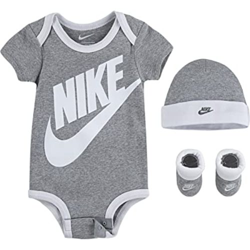 Nike Baby's Bodysuit, Hat and Booties 3 Piece Set