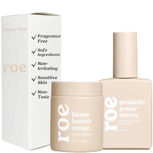 Roe Wellness Baby Cream & Baby Serum Power Pair Biome Barrier | For All Skin Hydrating Body, Face, Dry Irritated Skin Toddlers, Newborns Skincare (Power Pair)