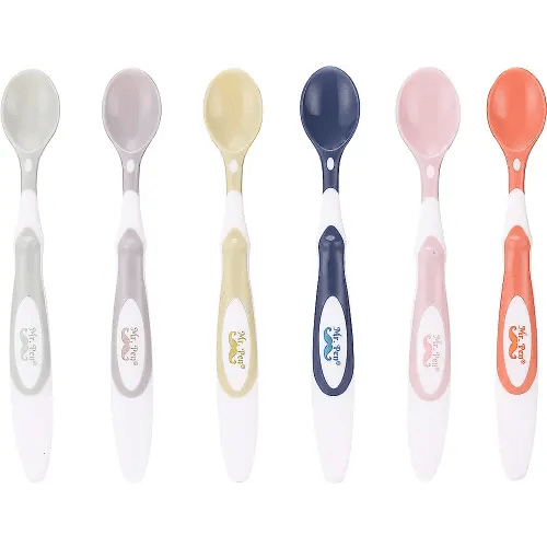 WeeSprout Silicone Baby Spoons - First Stage Infant Feeding Spoons