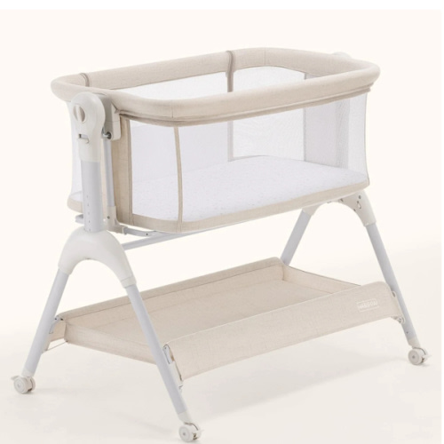 HARPPA Cuddly Sway | 3-in-1 Rocking Baby Bassinet & Bedside Sleeper for Newborns with Mattress for Reflux | Attaches to Bed, Adjustable Heights, Non-Toxic & CPSC Certified | Sturdy Frame, Portable Wheels, Tool-Free Setup, Gentle Rocking | Perfect for Newb