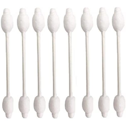 Baby Cotton Swabs, Organic Fragrance and Chlorine-Free Kids Safety Swabs, 100% Biodegradable Gentle Baby Qtips, Hypoallergenic Children Cotton Buds|4 Packs of 55 Swabs (220 Total)