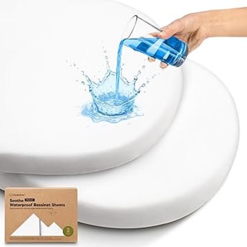 2-pk Waterproof Bassinet Sheets