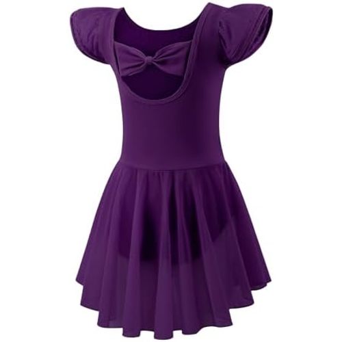 Ballet Leotards for Girls Toddler Dance Leotards Short/Long Sleeve Skirt Ballerina Outfits