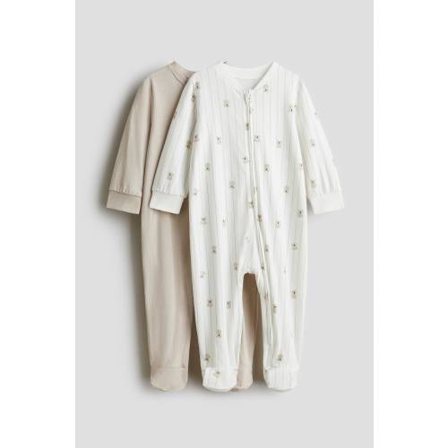 2-PACK ZIP-UP PAJAMA JUMPSUITS