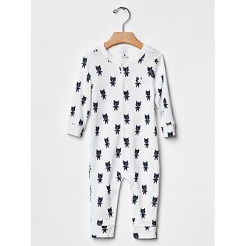 Favorite bear one-piece in white, size: 0-3 M
