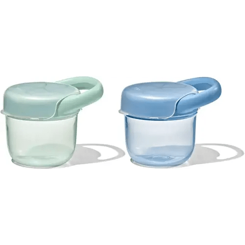 OXO Tot Snack Cup with Lid – 2 Pack, Opal and Dusk