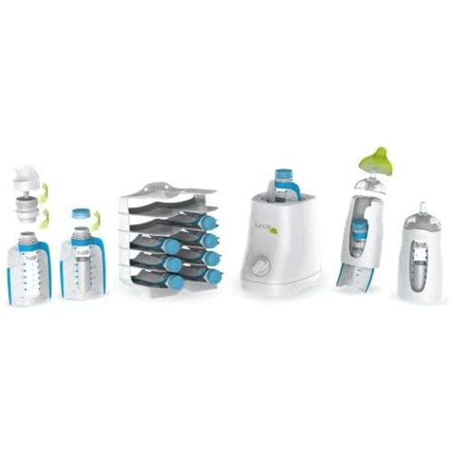 Kiinde Twist Universal Direct-Pump Feeding System and Warmer Gift Set for Breastmilk Collection, Freezing, Heating and Feeding, Free Foodi Starter Kit Included, New Mom Gift