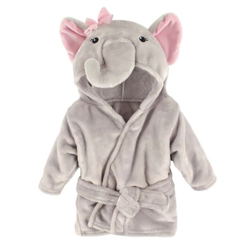 Hudson Baby Elephant Face Bathrobe