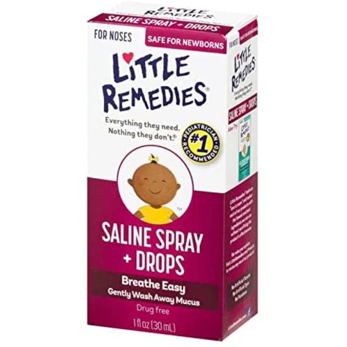 Little Remedies Little Noses Saline Spray-Drops - 1 fl oz (Pack of 2)
