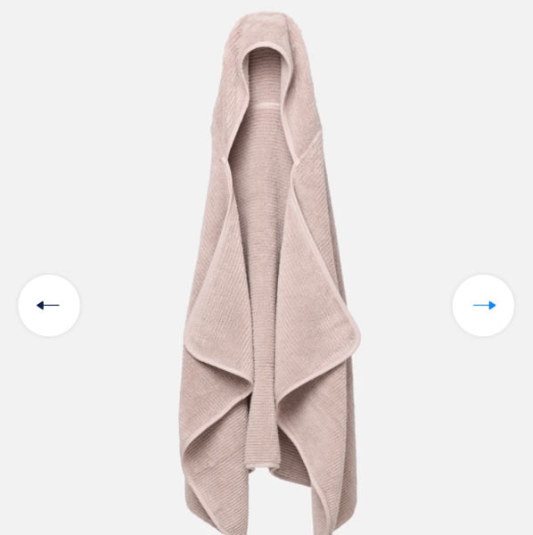 Organic Cotton Ribbed Hooded Towel | Baby Bath Towel | Lalo