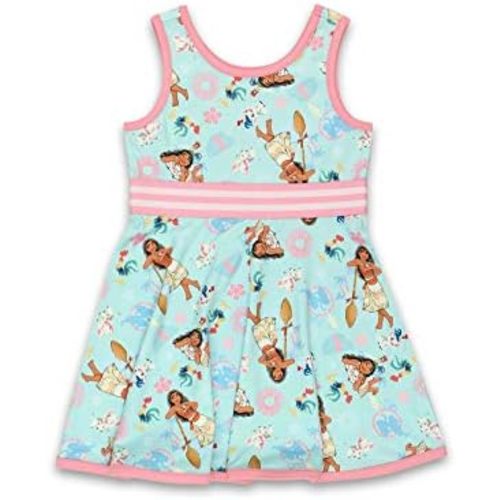 Disney Moana Toddler Girls Fit and Flare Ultra Soft Dress