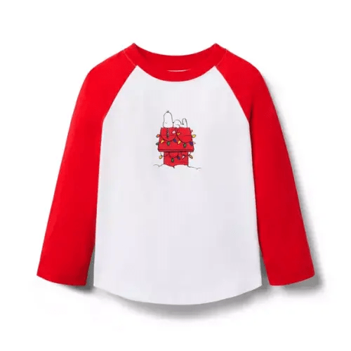 Boy Bradbury Red PEANUTS™ Snoopy Holiday Raglan Tee by Janie and Jack