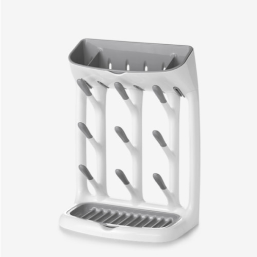 OXO Tot Space-Saving Bottle Drying Rack, Baby Bottle Organizer for Countertop