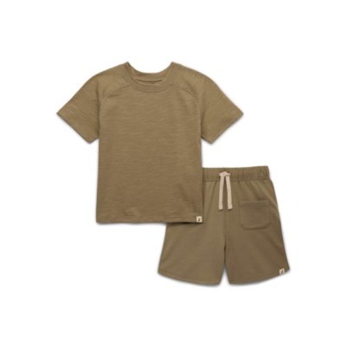 easy-peasy Toddler Boys Short Sleeve Tee & Shorts Outfit Set, 2-Piece, Sizes 18M-5T
