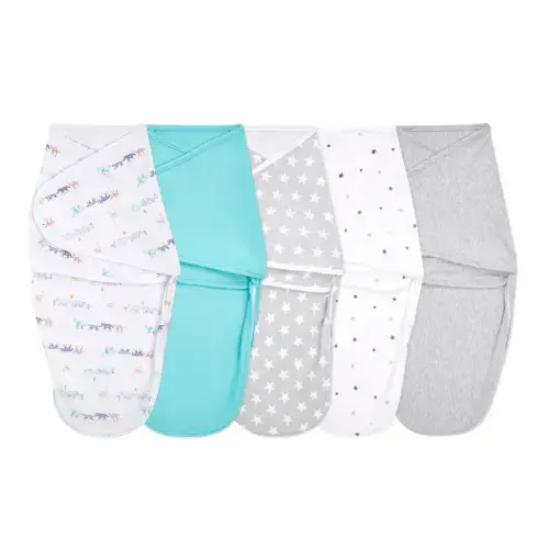 aden + anais starlit baby cotton easy swaddle size 0-3 months
