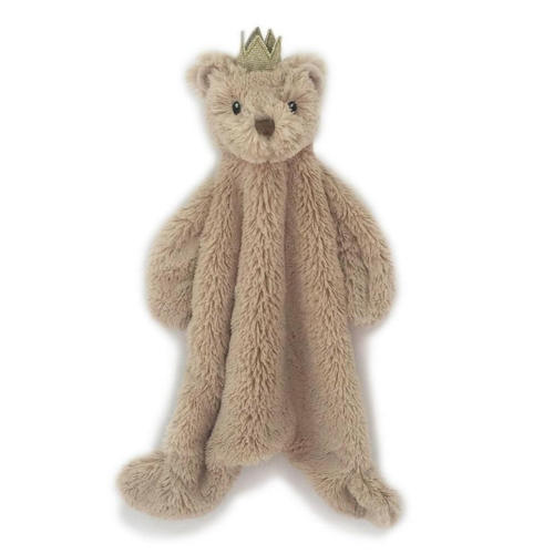 Prince Bear Baby Security Blanket