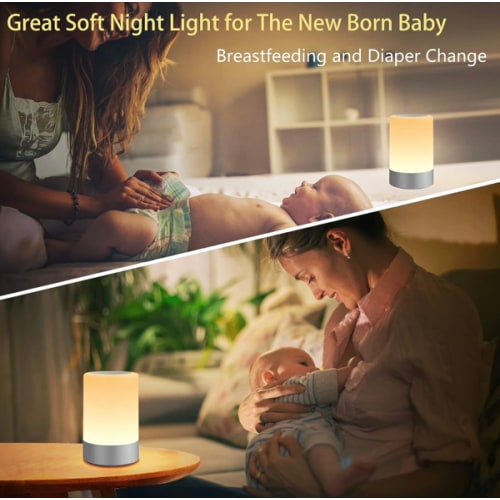 Amazon.com: G Keni Nursery Night Light for Baby, Portable LED Touch Night Lamp for Kids and Adult, Breastfeeding, Sleep Aid, USB Rechargeable Nursing Lamp, Bedside Dimmable Warm Night Light, Soft Eye Caring : Baby