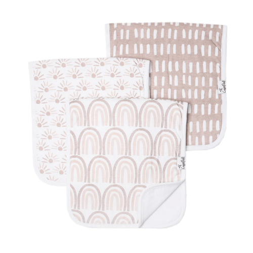 COPPER PEARL Burp Cloths - Bliss