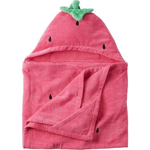 Baby Bath Towel Hooded (Multiple Styles) (Strawberry)