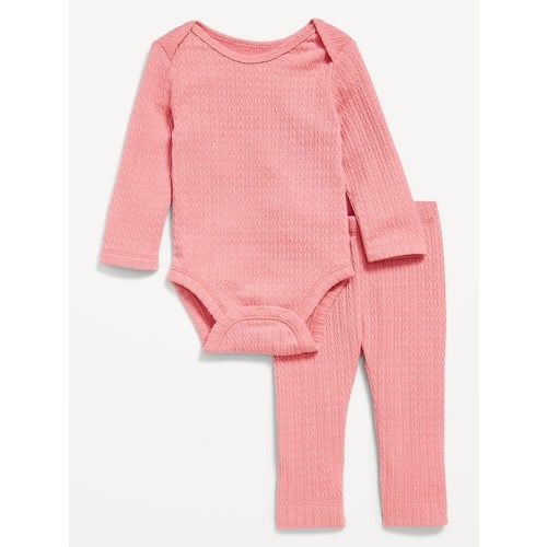 Jacquard-Knit Bodysuit and Leggings Set for Baby