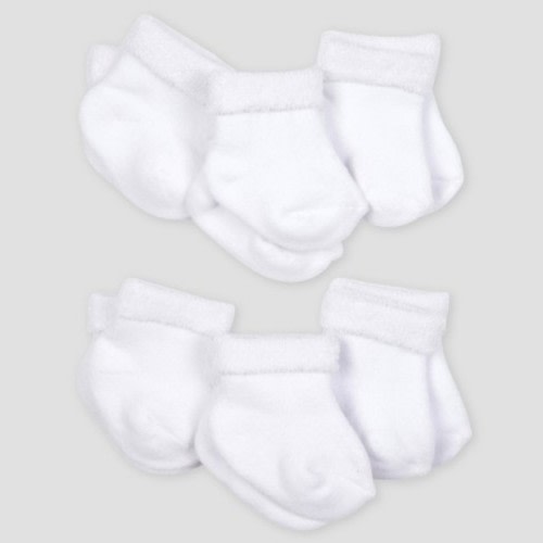 Gerber Baby Boys or Girls Unisex Wiggle Proof Jersey Crew Socks, 8-Pack