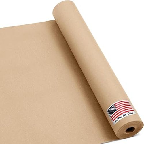 18" x 1200" (100 ft) Natural Kraft Paper Roll – USA Made Non-Toxic, Odorless, 100% Recyclable Brown Wrapping Paper for Shipping, Packaging, Crafting & Gift Wrapping