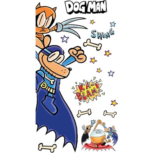 Dog Man Supa Buddies Wall Decals by RoomMates, RMK5517GM