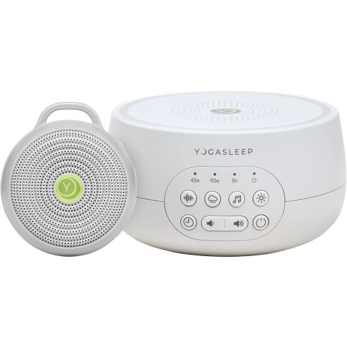 Yogasleep Dreamcenter Multi Sound and Hushh Portable White Noise Sound Machine Bundle, Sleep Timer, 26 Soothing Sounds for Travel, Noise Canceling for Office Privacy, Sleep Aid for Adults & Baby