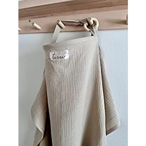 Amazon.com : Nursing Cover for Baby Breastfeeding & Pumping | Multi Use Car Seat Stroller Cover | Breathable Soft Muslin Cotton | Breast Feeding Apron & Shawl by TISU (Oat Beige (Neutral)) : Baby