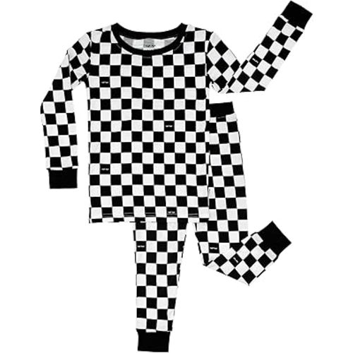 Little Sleepies Two-Piece Pajama Set for Boys & Girls, Soft Viscose from Bamboo Toddler Pajamas for Kids, Family Matching PJs
