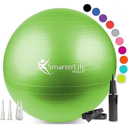 SmarterLife Exercise Ball Yoga Ball for Fitness