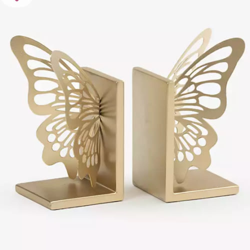 Gold Metal Butterfly Bookends | Kirklands Home