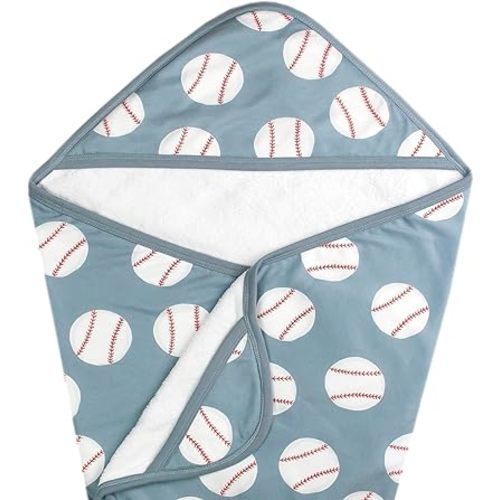 Copper Pearl Hooded Bath Towels Premium Knit/Terry Cloth Baby Towels with Hood, Pockets, and Cool Designs - Great to Gift and Make Bath Time Fun - Baby Bath Towel, Slugger