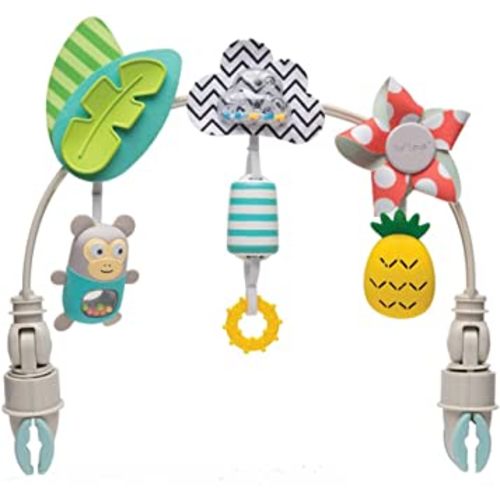 Taf Toys ‘Tropical Orchestra Arch’ | Ideal for Infant & Toddlers, Fits Stroller & Pram, Activity Arch with Fascinating Toys, Stimulates Baby’s Senses and Motor Skills Development, Easier Outdoors
