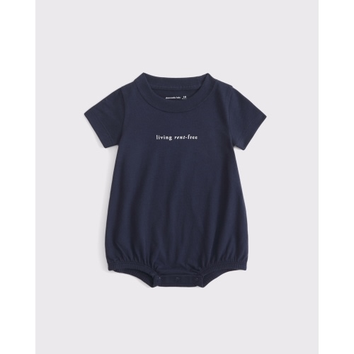 baby graphic bubble romper