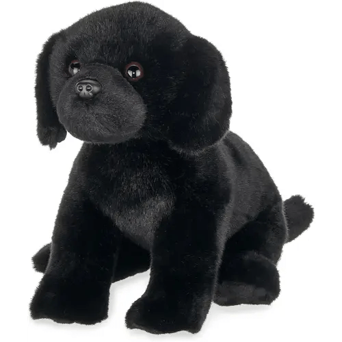 Bearington Collection Lil' Jet The Labrador Retriever, 8 Inch Black Lab Stuffed Animal