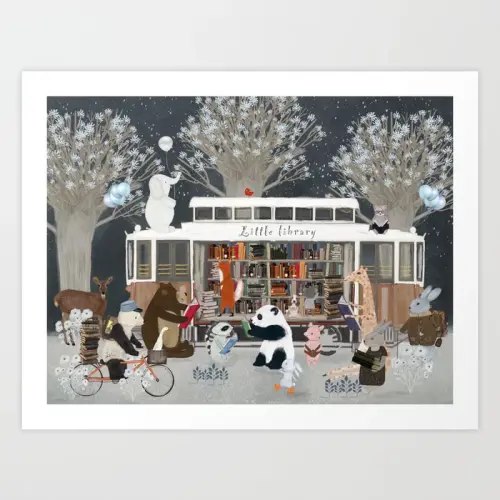 little library Art Print by bri.buckley | Society6