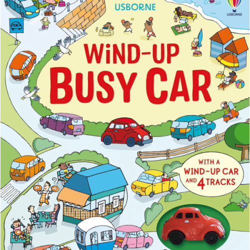 Wind-Up Busy Car: A Toy and Book Gift Featuring a Driving Journey Through Towns and the Countryside