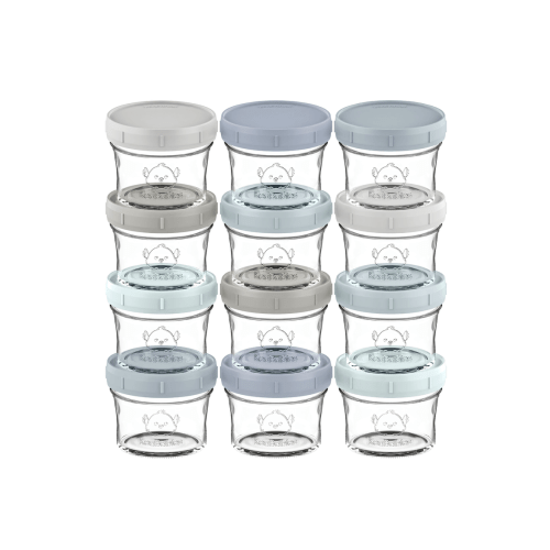 12-Pack Prep Jars Baby Food Storage Glass Containers