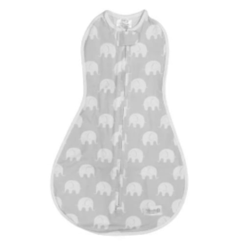 Lightweight and breathable Swaddle Stardust Gray Elephant