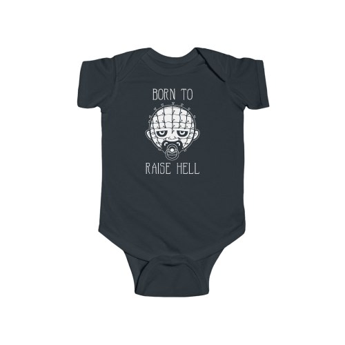 Born to Raise Hell | Coven Cult | Baby Hellraiser | Cute Pinhead | Spooky Baby | Horror Onesie