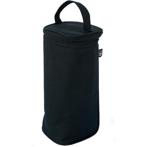 J.L. Childress Breastmilk Cooler Bag - Ice Pack Included - Insulated & Leak Proof Newborn Bottle Bag - Fits 1-2 Bottles - Bottle Bag for Daycare - Breastmilk Cooler Bag for Travel - Black
