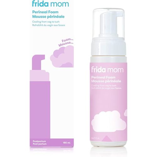 Frida Mom Witch Hazel Perineal Healing Foam for Postpartum Care, Cooling Pain Relief and Hemorrhoid Treatment, 5 Fl Oz