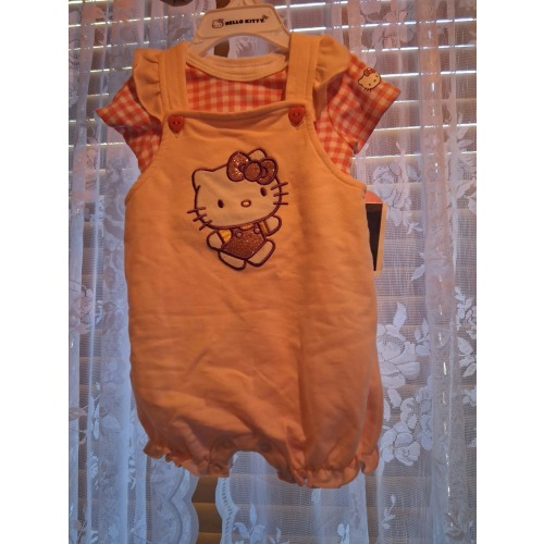 Sanrio Hello Kitty Overall Set - 9 Months